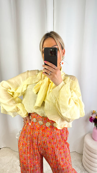 Blouse Maya (jaune) 🇮🇹