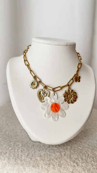 Collier Marguerite (blanc)