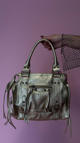 Sac en cuir Gossip (doré) MOYEN 🇮🇹