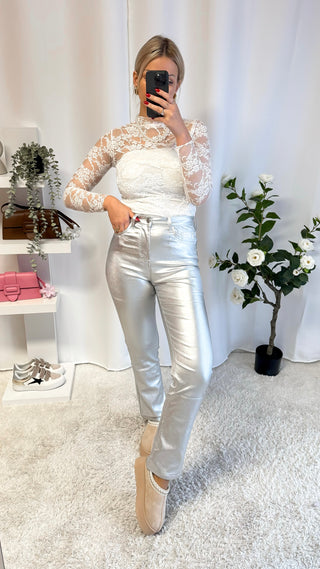 Pantalon Argenté
