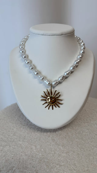 Collier Perly Sun