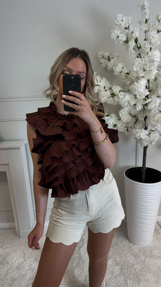 Top Baby Pearl (marron)