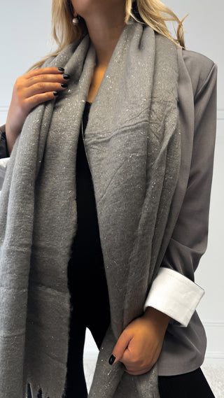 Écharpe étoile filante (grise)