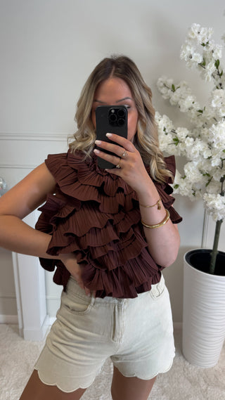 Top Baby Pearl (marron)