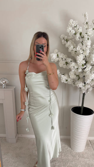 Robe Marguerite (vert d’eau)