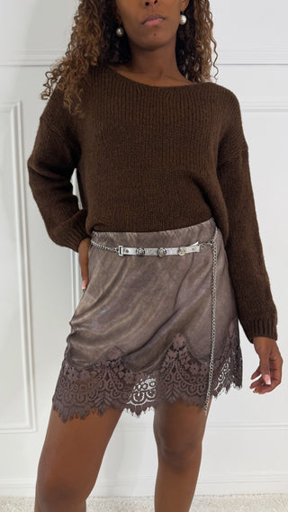 Pull Ambre (marron chocolat) 🇮🇹