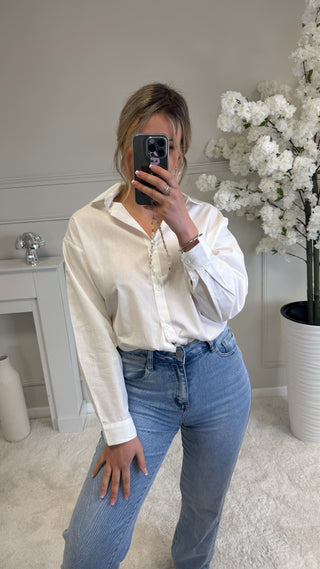 Chemise cœur (blanche)