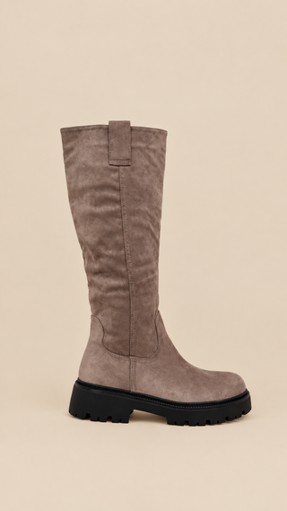 Bottes La Suédine Beige