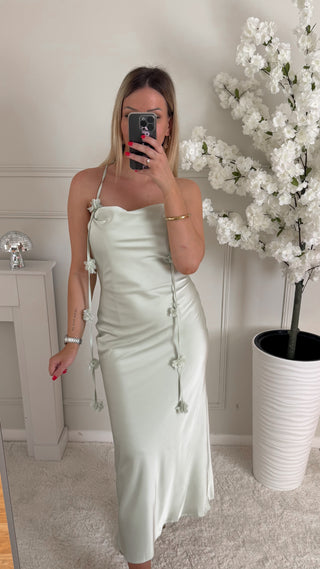 Robe Marguerite (vert d’eau)