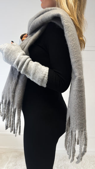 Écharpe étoile filante (grise)