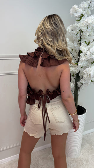 Top Baby Pearl (marron)