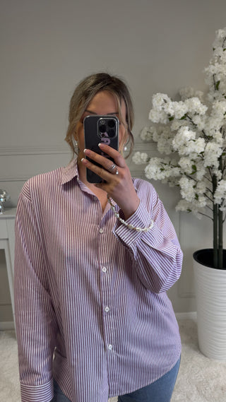 Chemise cœur (violette)
