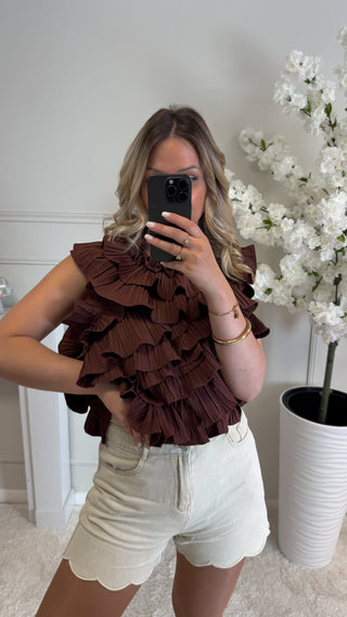 Top Baby Pearl (marron)