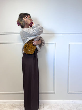 Pantalon L’ALLURE (marron chocolat)