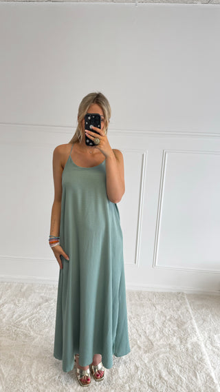 Robe Nelly (vert d’eau) 🇮🇹