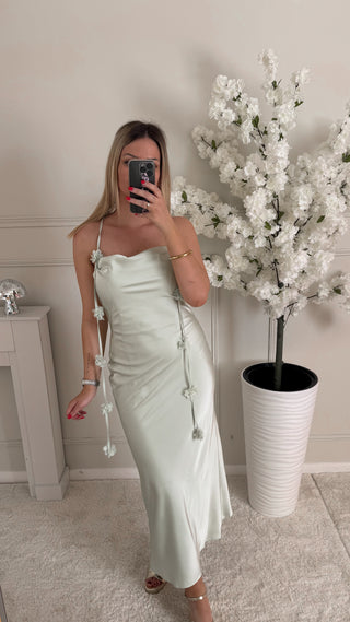 Robe Marguerite (vert d’eau)