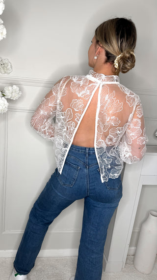 Dos nu Bridgerton (blanc)