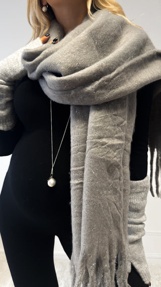 Écharpe étoile filante (grise)