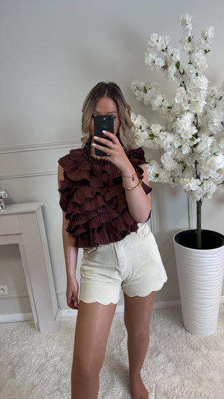 Top Baby Pearl (marron)