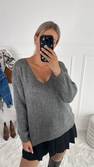 Pull Ambre (gris)  🇮🇹
