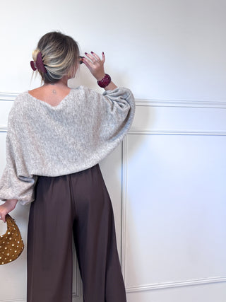 Pantalon L’ALLURE (marron chocolat)