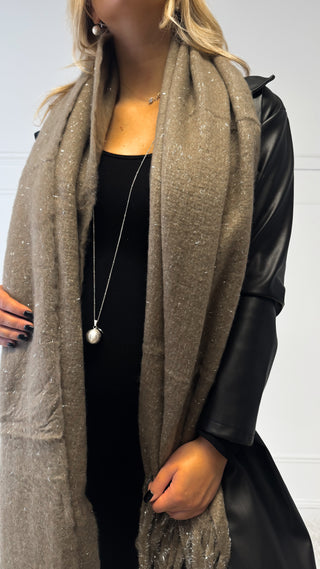 Écharpe étoile filante (taupe)