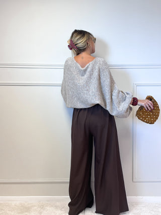 Pantalon L’ALLURE (marron chocolat)