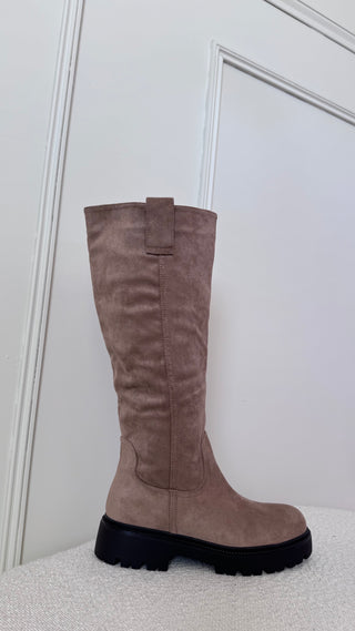 Bottes La Suédine Beige