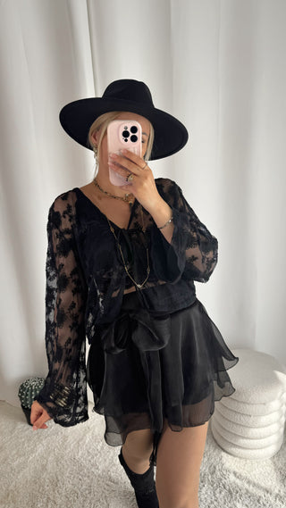 Chapeau Charm (noir)