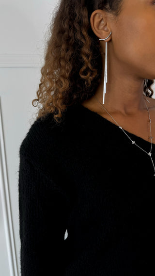 Boucles d’oreilles Laya (argenté)