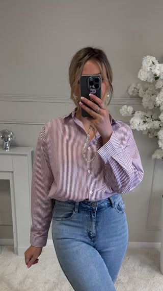 Chemise cœur (violette)