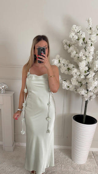 Robe Marguerite (vert d’eau)
