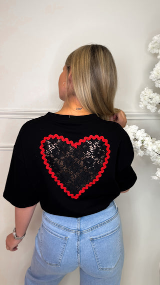 Top Love Dentelle (noir)