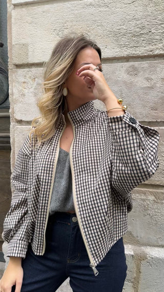 Veste COLETTE (noir/bleu)