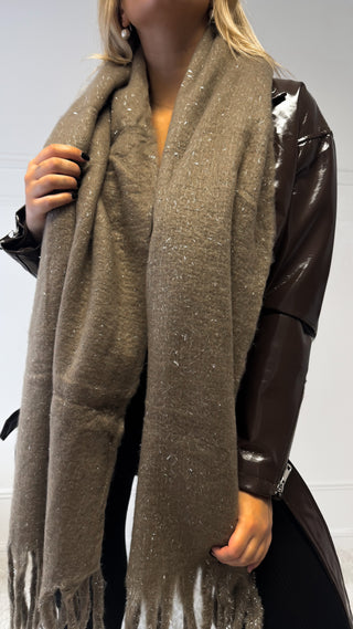 Écharpe étoile filante (taupe)