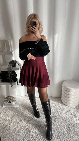 Top Bardot (noir)