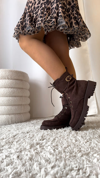 Bottines marron chocolat