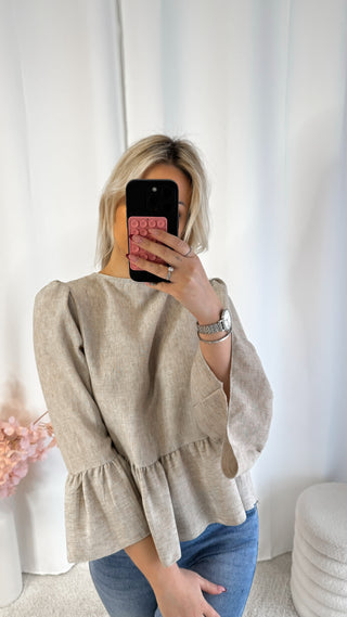 Chemise Gina (beige) 🇮🇹