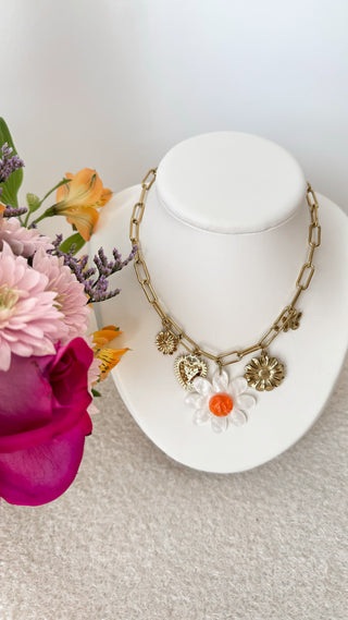 Collier Marguerite (blanc)