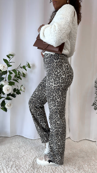 Pantalon léopard